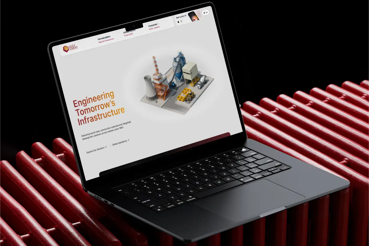 Mockup showcasing technology