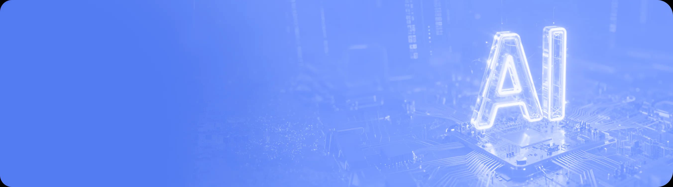 AI services banner background
