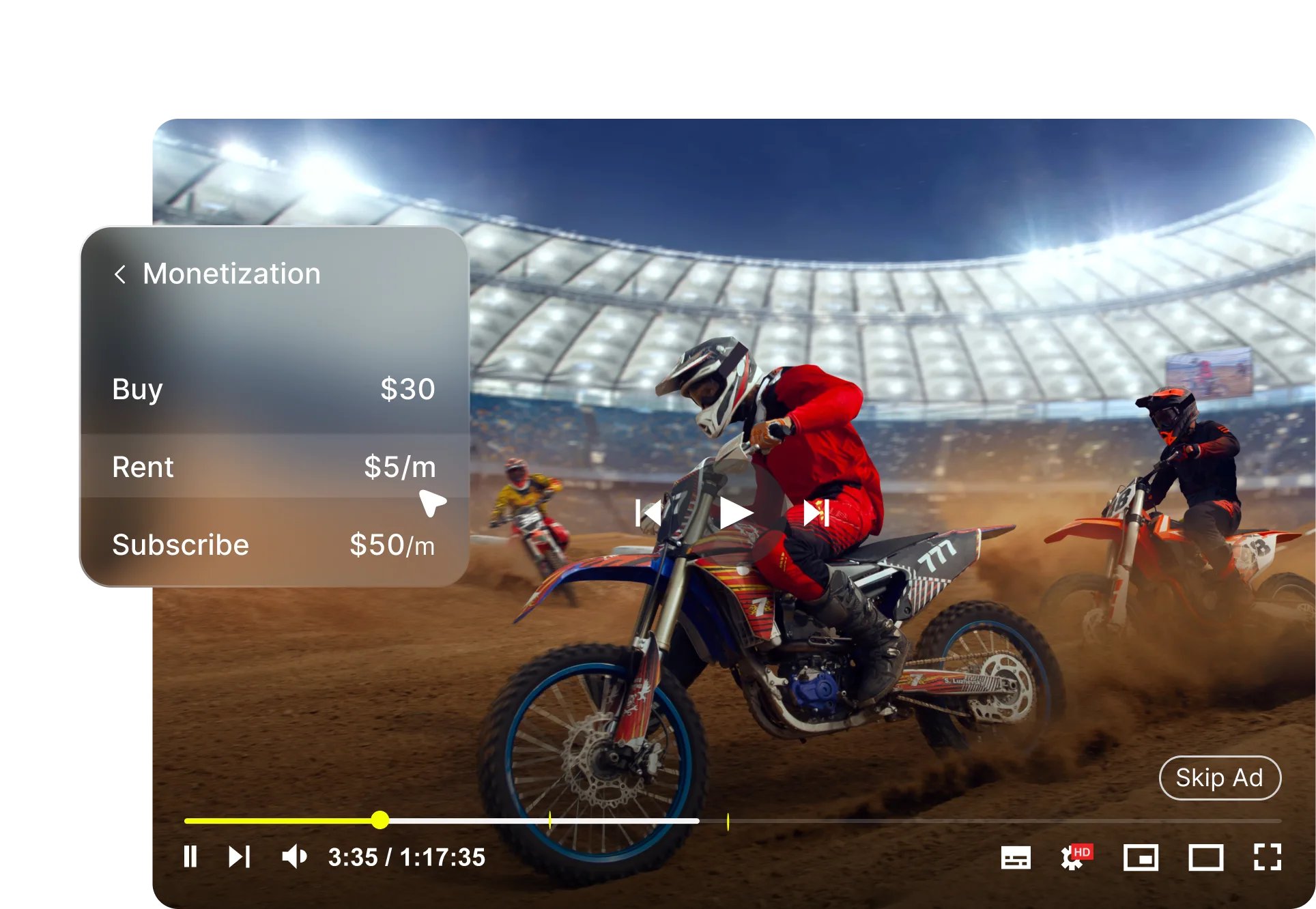 OTT platform monetization demo preview