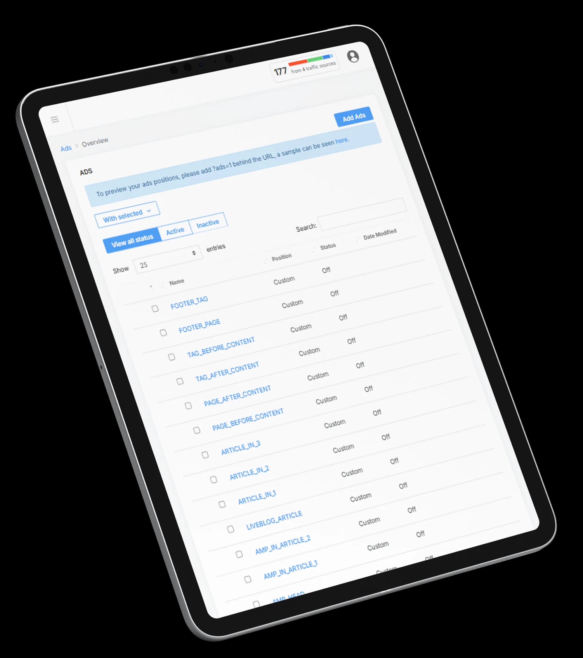 ARY Plus app mockup on mobile phones